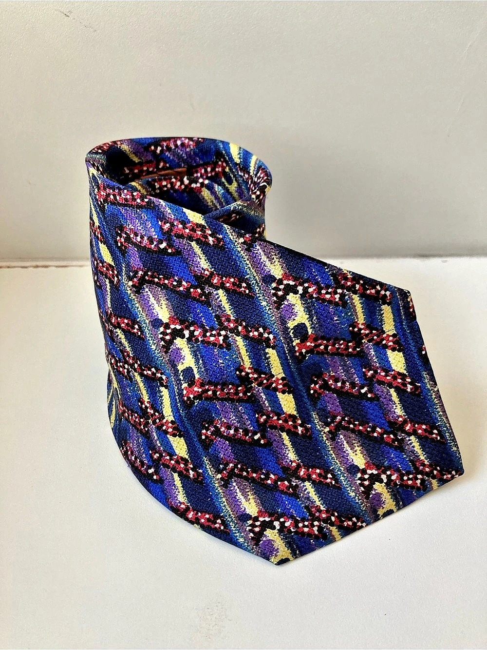Missoni Men's Silk Geometric Tie multicolor Like New